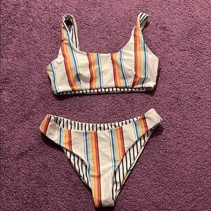 SHEIN Colorful Striped Bikini Set